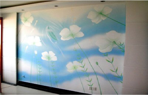 遂昌画墙绘怎么画好白云的蓬松感？