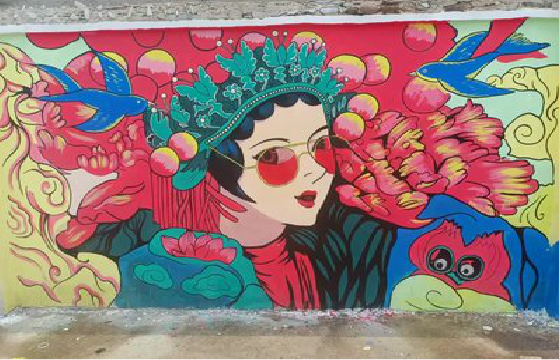 遂昌墙体彩绘-网红墙