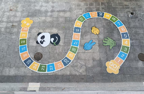 遂昌地面游戏彩绘