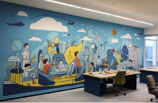 遂昌办公室墙绘的特点。