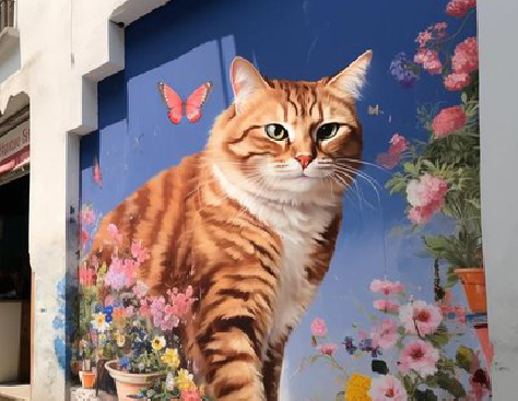 遂昌自己绘制有个性的手绘墙