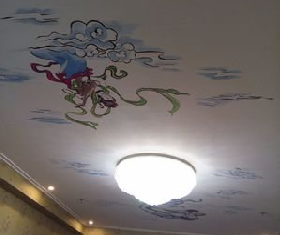 遂昌如何快速绘制天花板上的手绘墙？